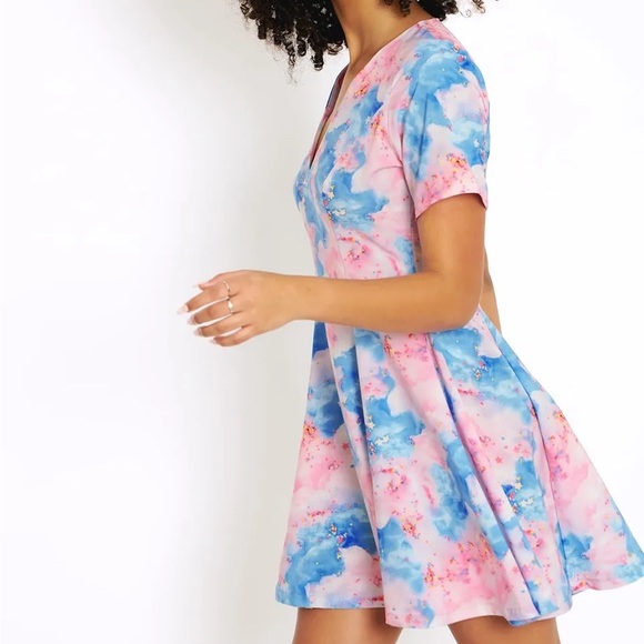 Blackmilk “FAIRY FLOSS EVIL V DRESS” Size Medium M NWT Cotton Candy - Picture 4 of 16